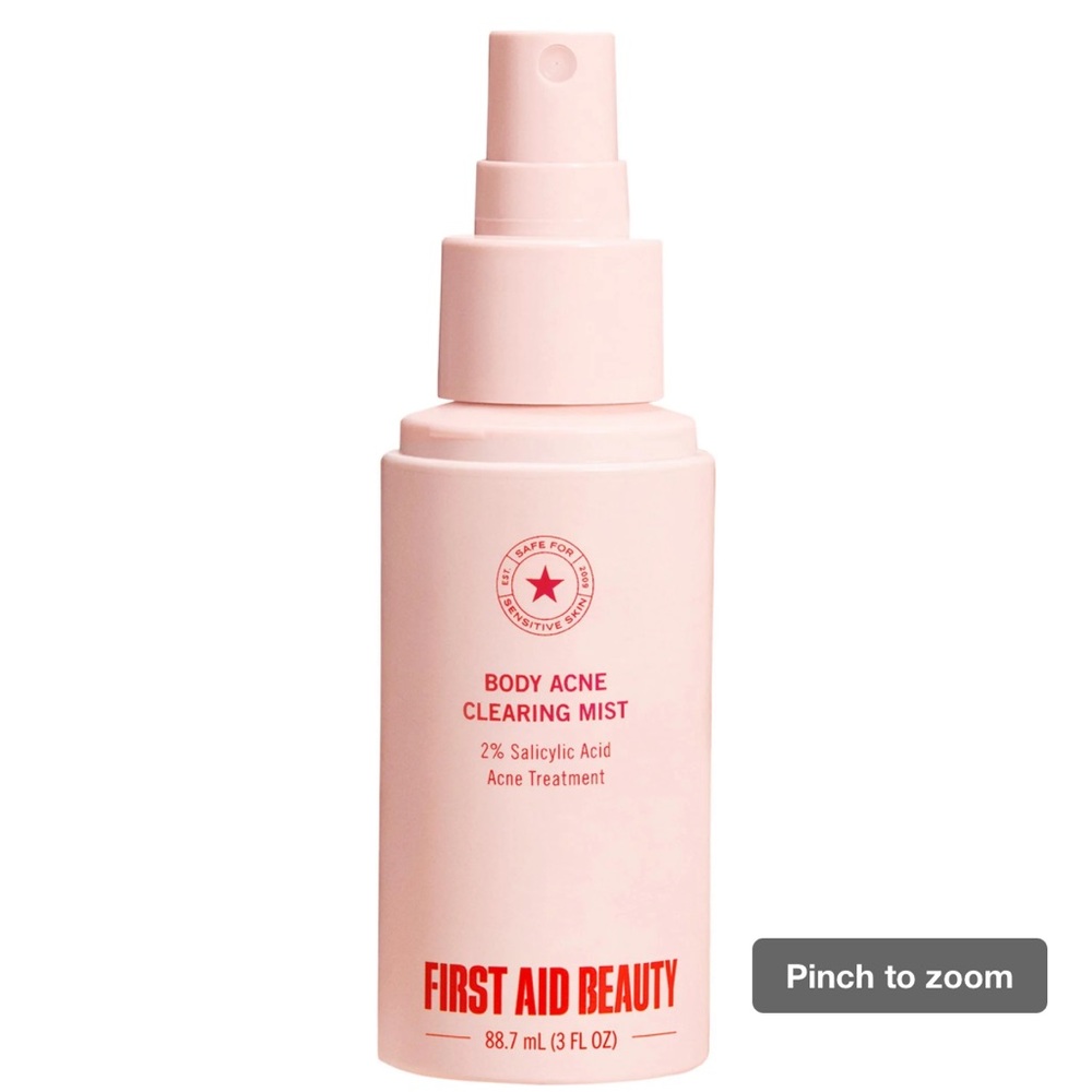 NWT First Aid Beauty Body Acne Clearing Mist  - 2% Salicylic Acid Acne Treatment